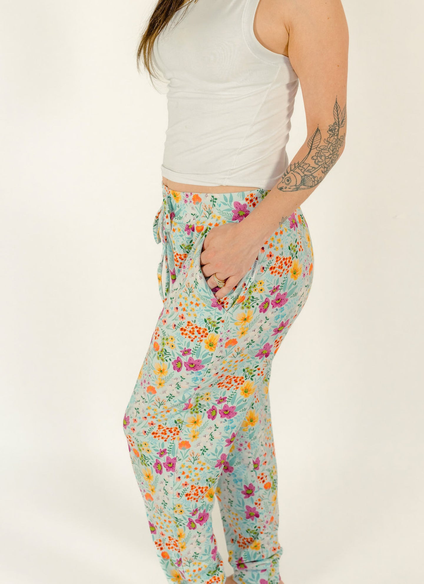 Garden Daydream Ribbed Bamboo Joggers